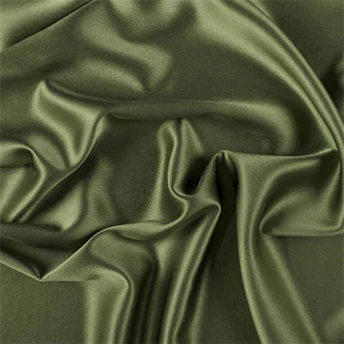 Runway Silks Grass Green Silk Crepe Back Satin Fabric - Reorderable