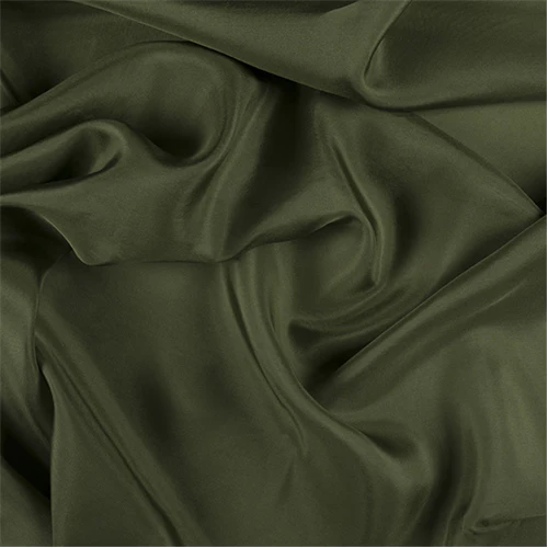 Runway Silks Grass Green Silk Crepe de Chine Fabric - Reorderable