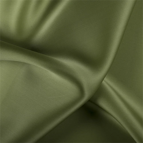 Runway Silks Grass Green Silk Satin Organza Fabric - Reorderable