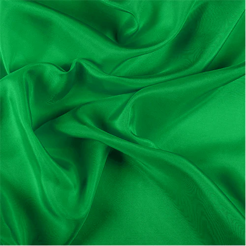 Runway Silks Green Silk Crepe de Chine Fabric - Reorderable
