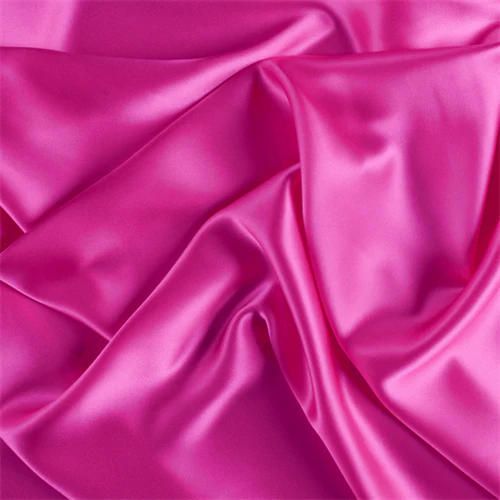 Runway Silks Hot Pink Stretch Silk Charmeuse Fabric - Reorderable