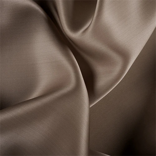 Runway Silks Latte Silk Satin Organza Fabric - Reorderable