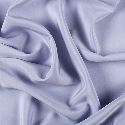Runway Silks Light Blue 4 Ply Silk Crepe Fabric - Reorderable