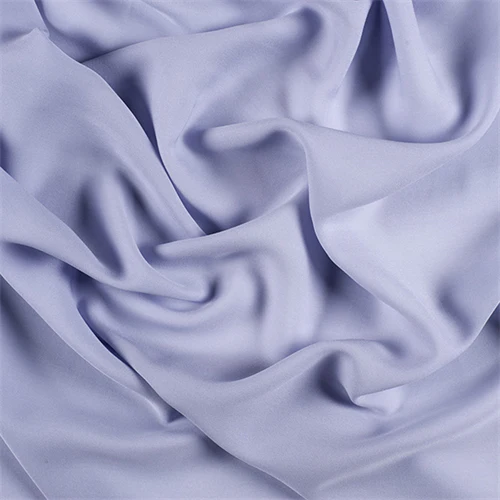 Runway Silks Light Blue Silk Double Georgette Fabric - Reorderable