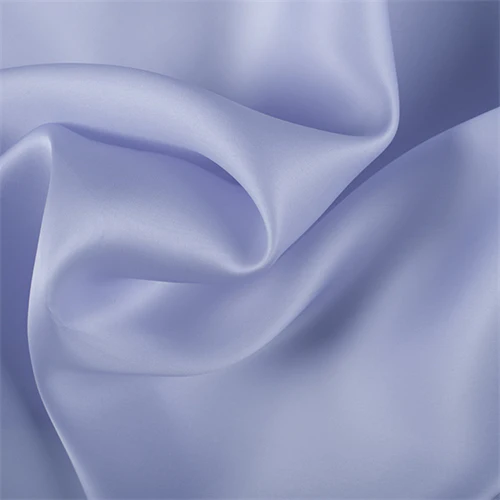 Runway Silks Light Blue Silk Satin Organza Fabric - Reorderable