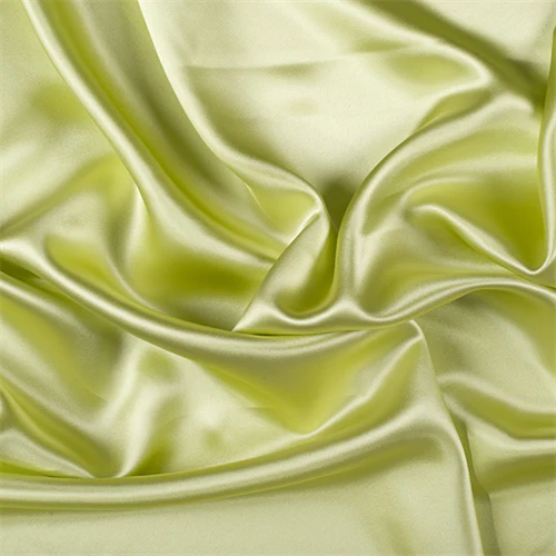 Runway Silks Light Lime Silk Crepe Back Satin Fabric - Reorderable