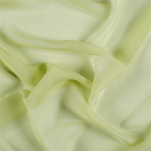 Runway Silks Light Lime Wide Silk Chiffon Fabric - Reorderable