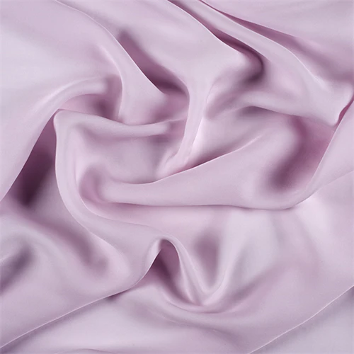 Runway Silks Light Orchid Silk Double Georgette Fabric - Reorderable