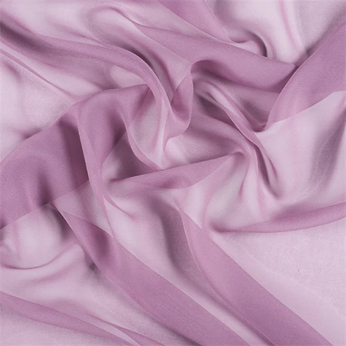 Runway Silks Mauve Wide Silk Chiffon Fabric - Reorderable