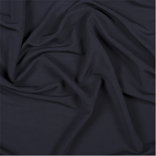 Runway Silks Midnight Navy Matte Jersey Fabric - Reorderable