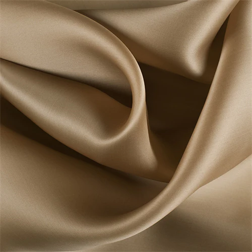 Runway Silks Mocha Silk Satin Organza Fabric - Reorderable