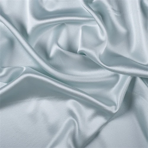 Runway Silks Pale Blue Silk Crepe Back Satin Fabric - Reorderable