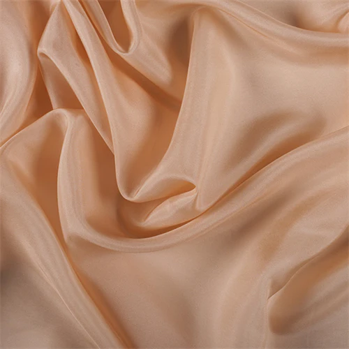 Runway Silks Peach Silk Habotai Fabric - Reorderable