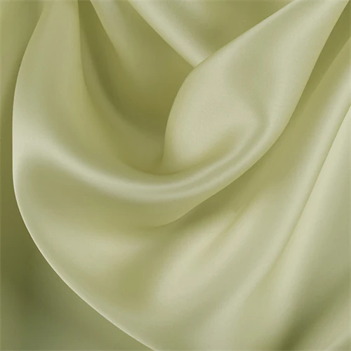 Runway Silks Peridot Silk Satin Organza Fabric - Reorderable