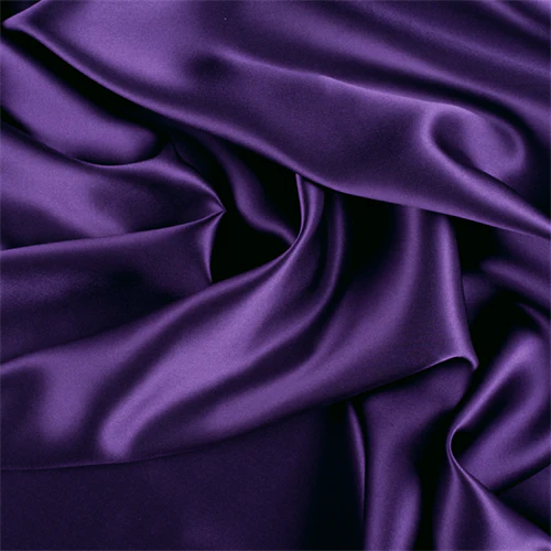 Runway Silks Purple Stretch Silk Charmeuse Fabric - Reorderable