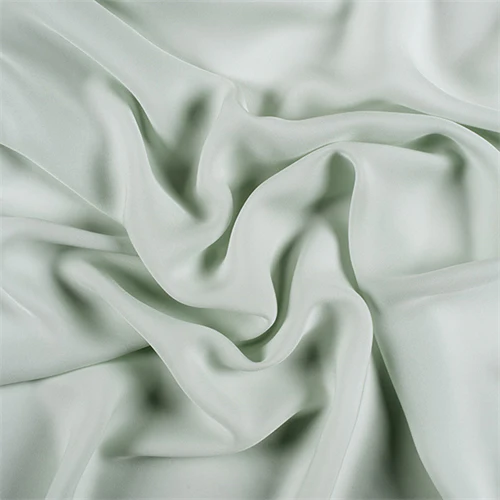 Runway Silks Sage Silk Double Georgette Fabric - Reorderable
