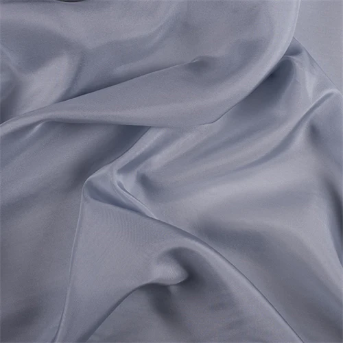 Runway Silks Steel Blue Silk Habotai Fabric - Reorderable