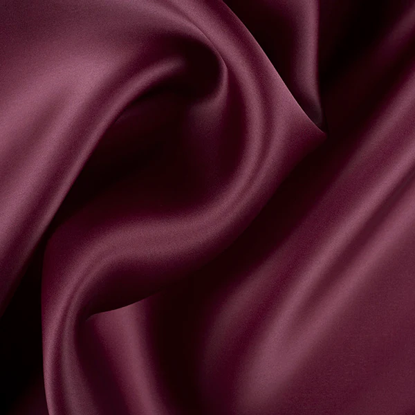 Runway Silks Wine Silk Satin Organza Fabric - Reorderable