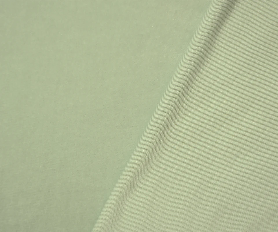 Sage Green Poly Spandex Stretch Velvet Knit Fabric - Image 2