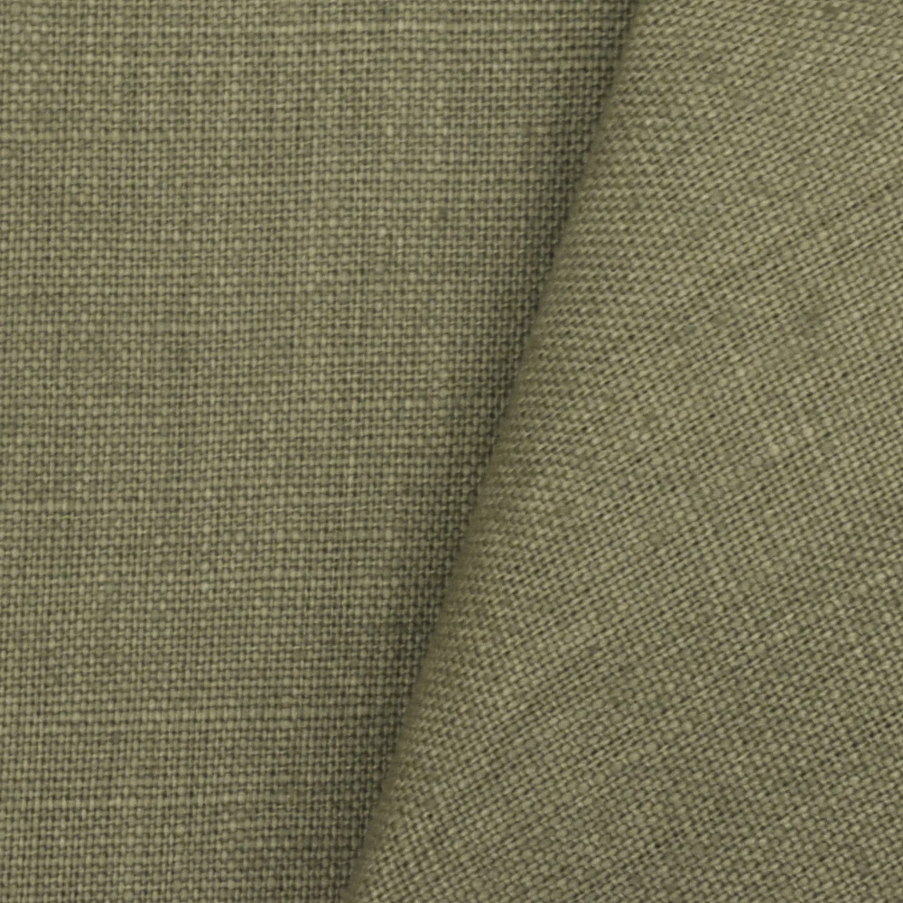 Sage Green Solid Slub Linen Home Decorating Fabric - Image 3