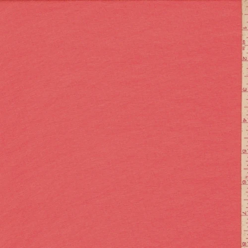 Salmon Red Silk Crepe Georgette Fabric