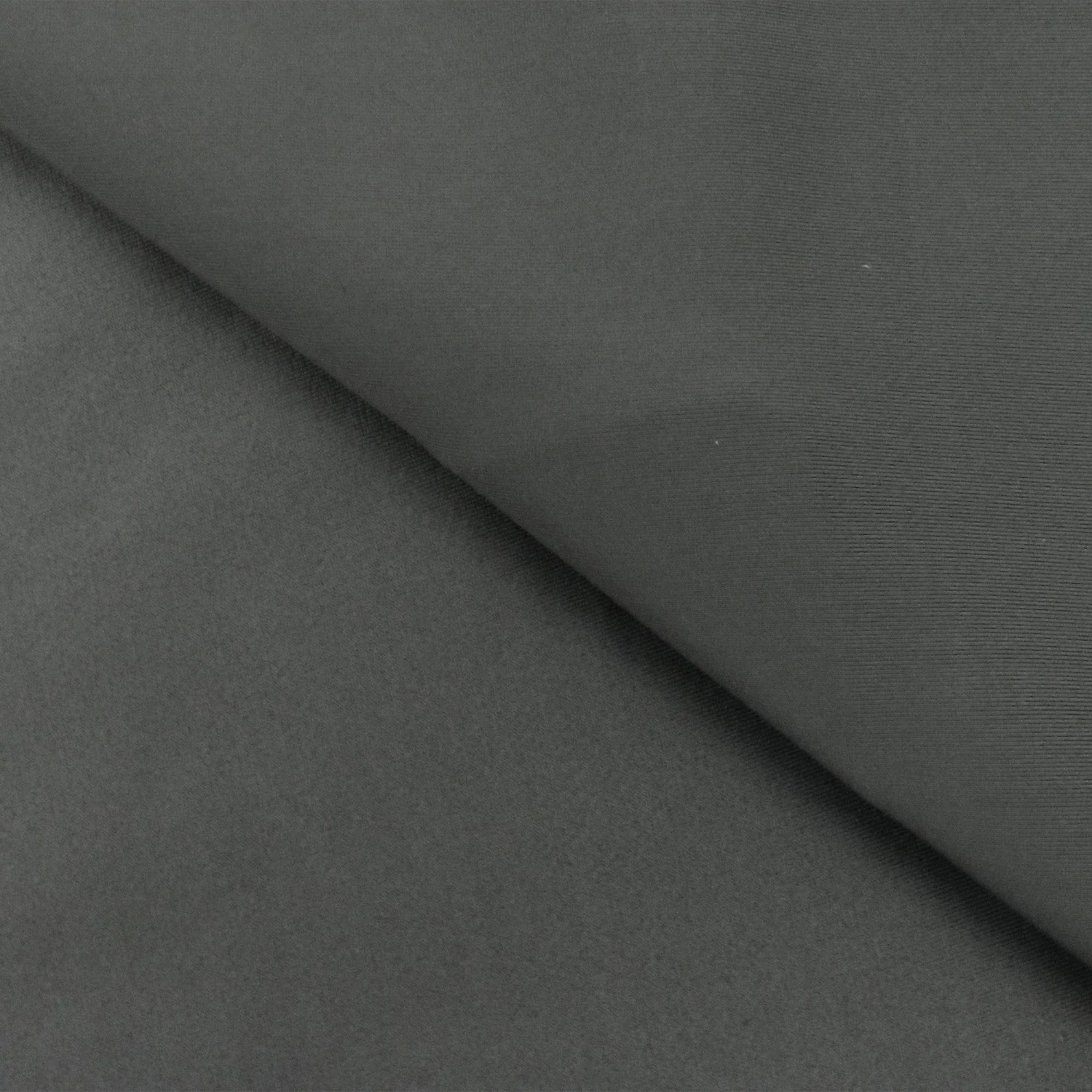 Shiny Space Gray Famous Maker Stretch Satin Tricot Yoga Swimwear Fabric - Image 3