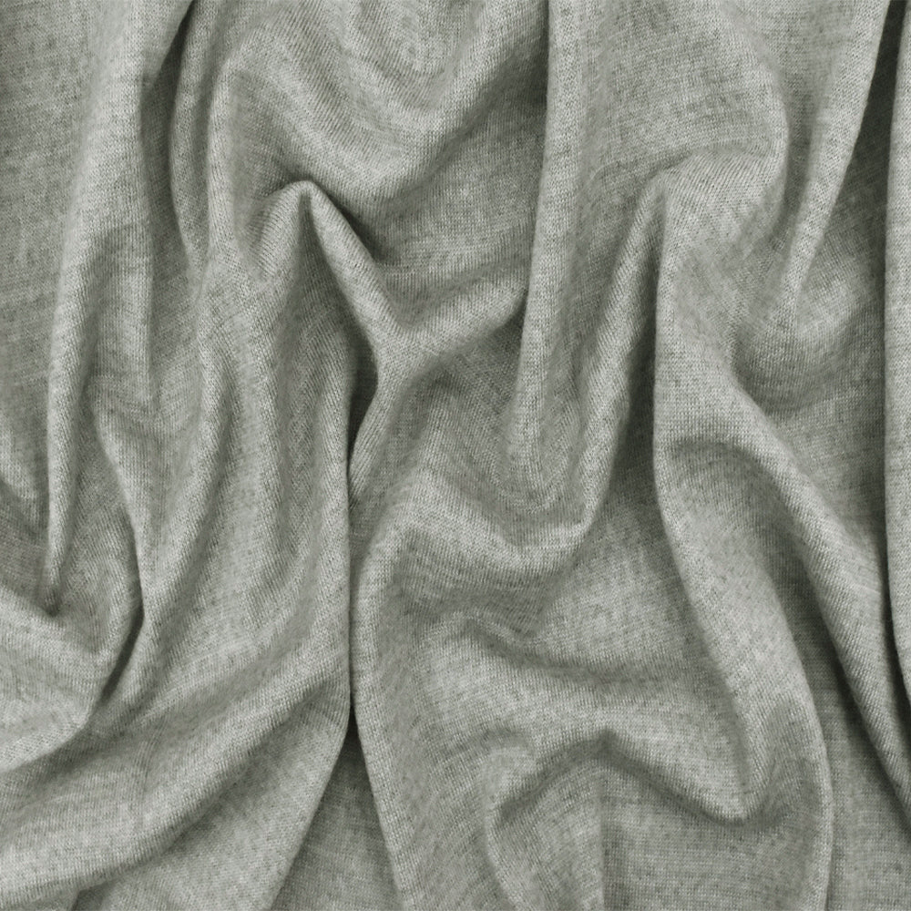 Space Gray-Multi Texture Stretch Wool Jersey Knit Fabric - Image 2
