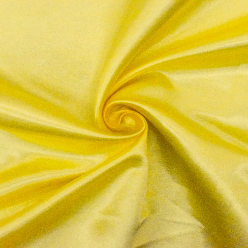 Star Yellow Solid Poly Antique Satin Woven Fabric