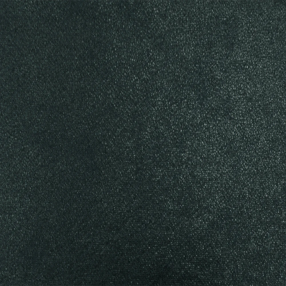 Steel Blue-Bronze Metallic Printed Cotton-Poly French Terry Knit Fabric - Image 4