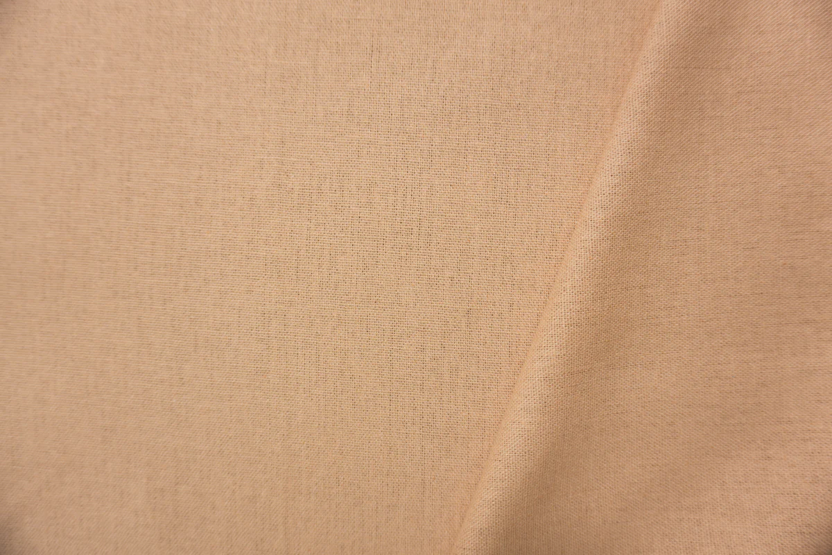 Tan Beige Washed Rayon Linen Solid Reorderable Woven Fabric - Image 2