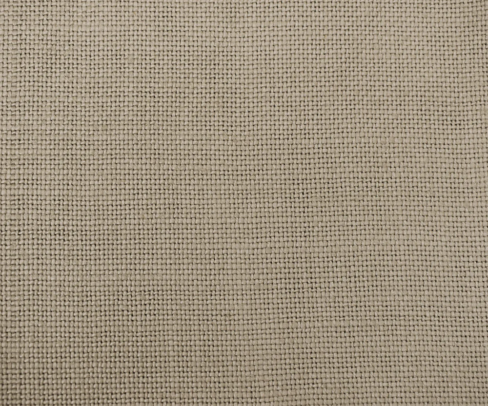 Taupe Beige Moygashel Solid Woven Irish Linen Home Decorating Fabric - Image 4