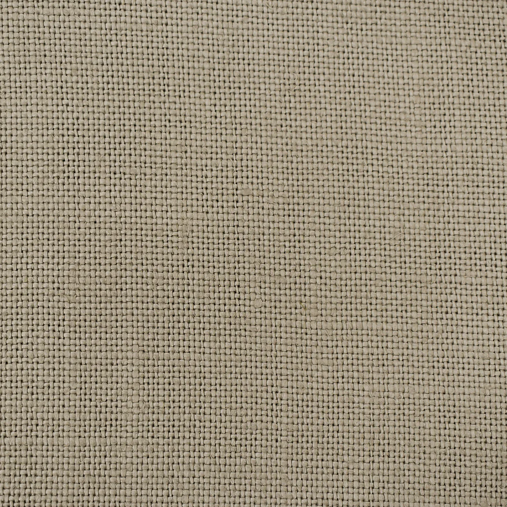 Taupe Beige Moygashel Solid Woven Irish Linen Home Decorating Fabric - Image 4