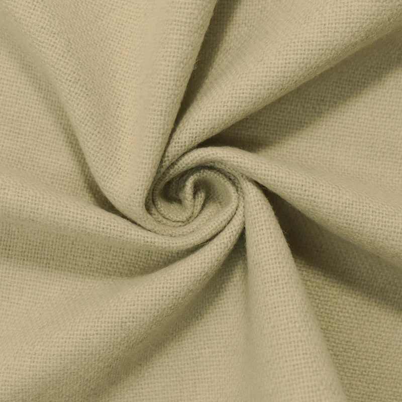 Taupe Gray-Beige Poly Wool Solid Woven Suiting Fabric
