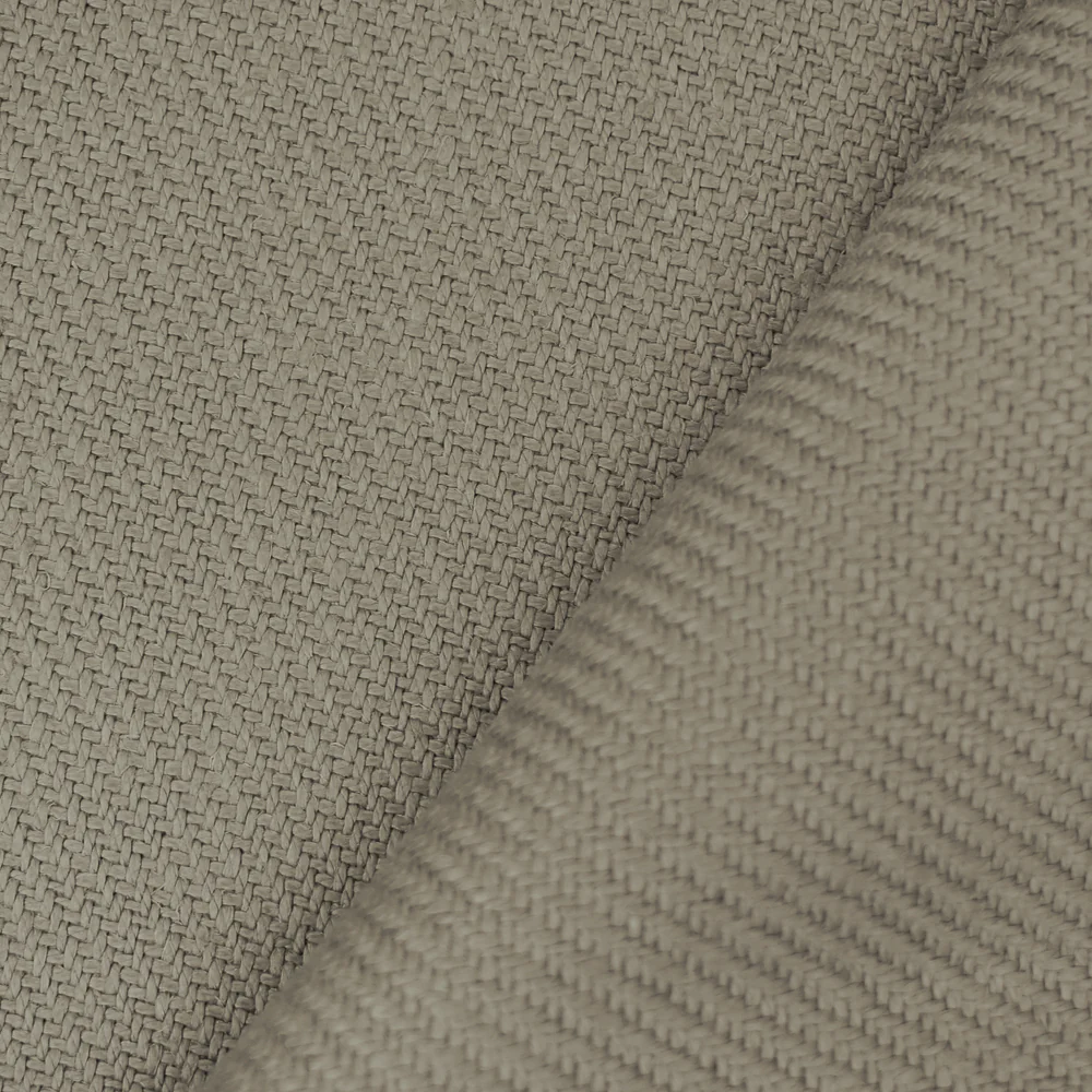 Taupe Gray Moygashel Twill Irish Linen Solid Woven Decorating Fabric