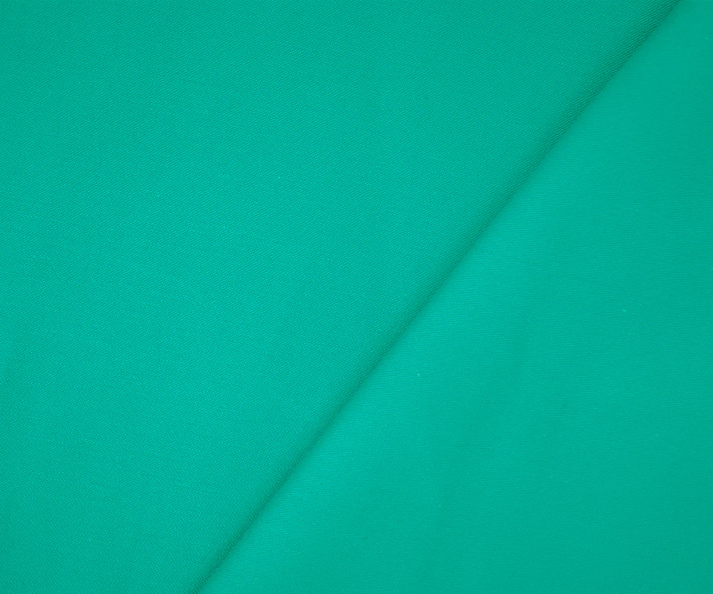 Teal Cotton Twill Stretch Spandex Solid Twill Sateen Woven Fabric - Image 2