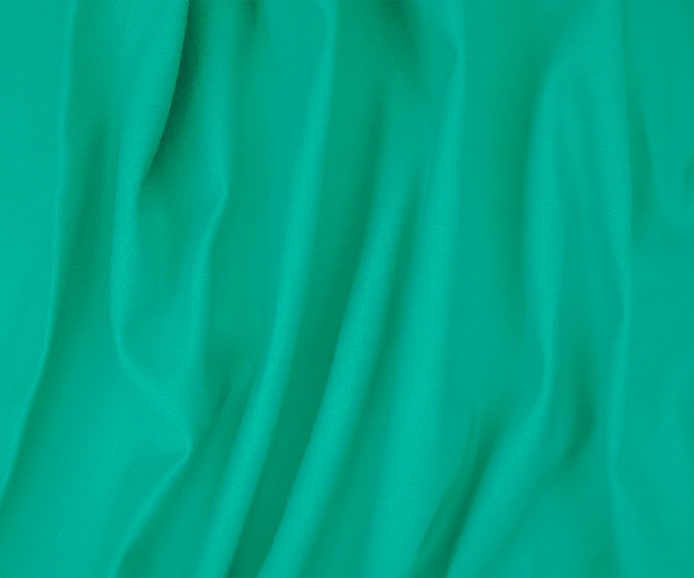Teal Cotton Twill Stretch Spandex Solid Twill Sateen Woven Fabric - Image 3