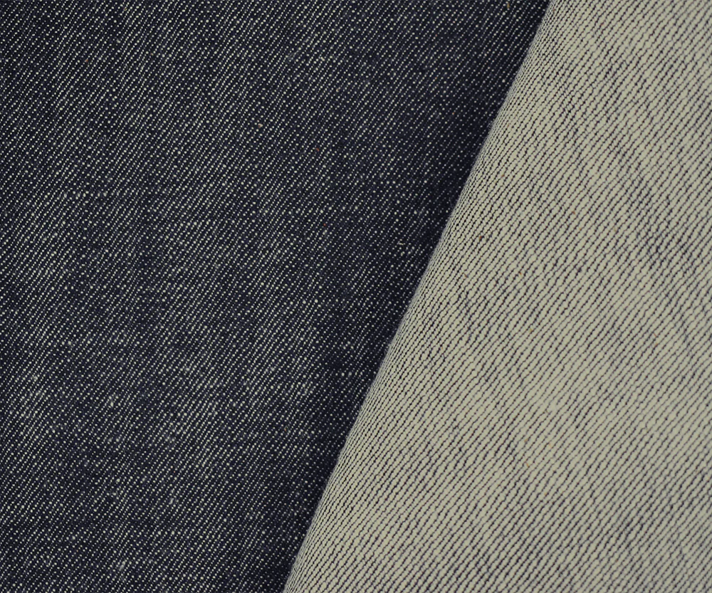 True Navy-White 12 oz. Cotton Japanese Selvedge Denim Fabric - Image 2