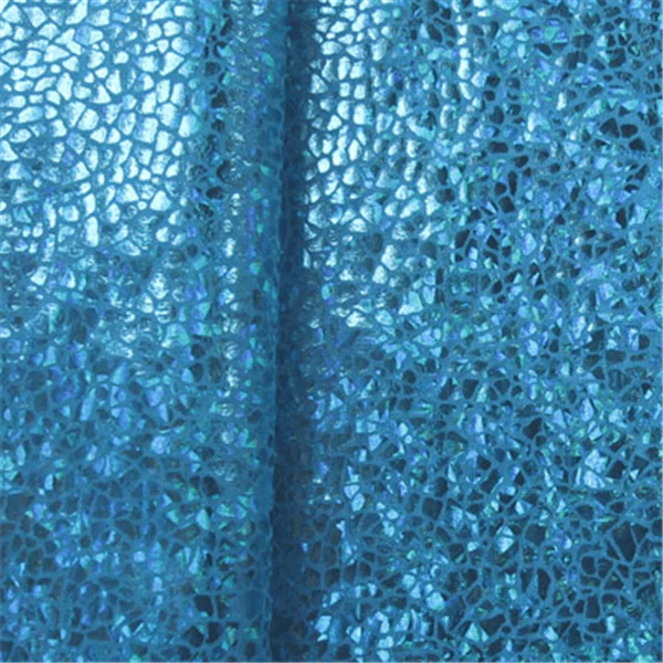 Turq/Turq Hologram Spandex Bolt Fabric