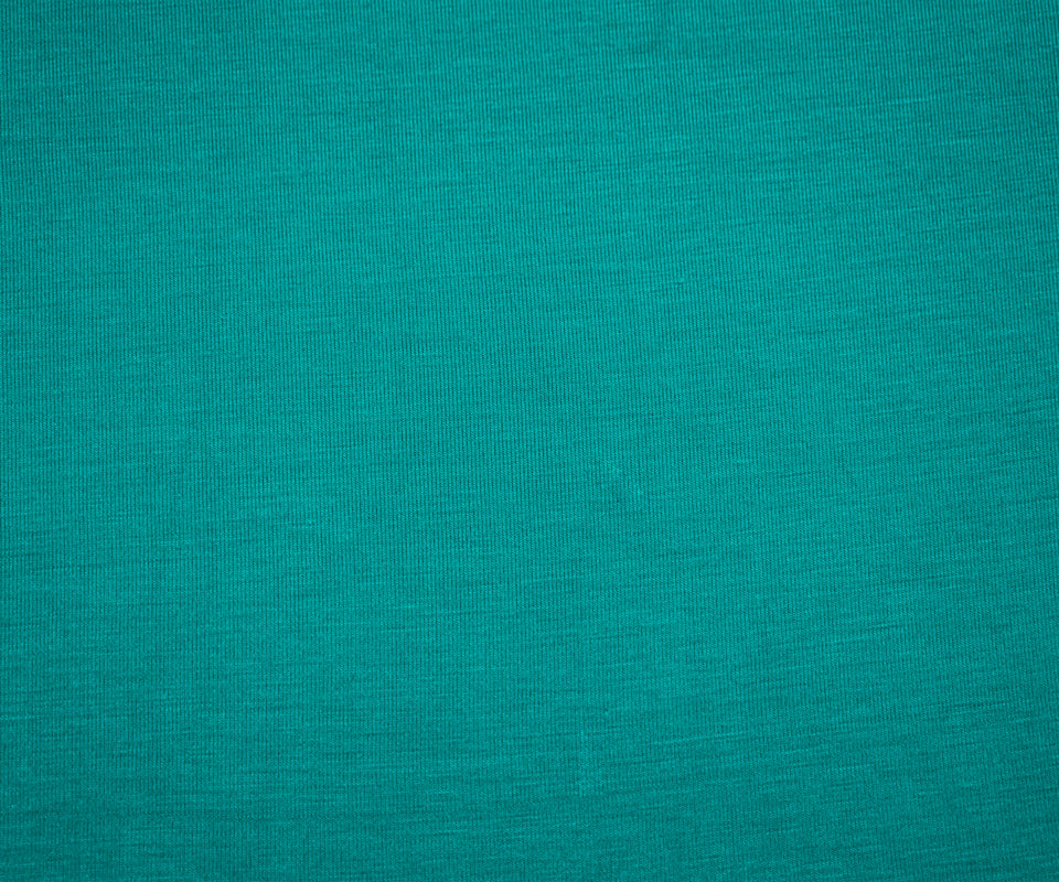 Turquoise Bamboo Solid Stretch Jersey Knit Fabric - Image 4