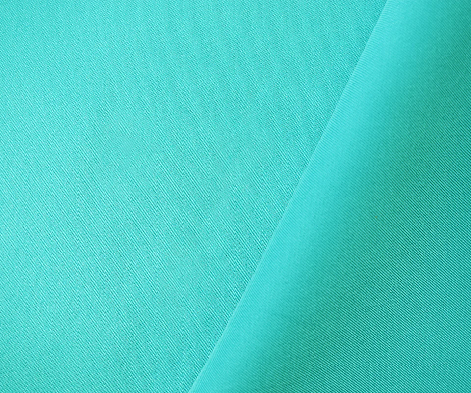 Turquoise Poly Spandex Stretch Solid Stretch Lamour Woven Fabric - Image 2