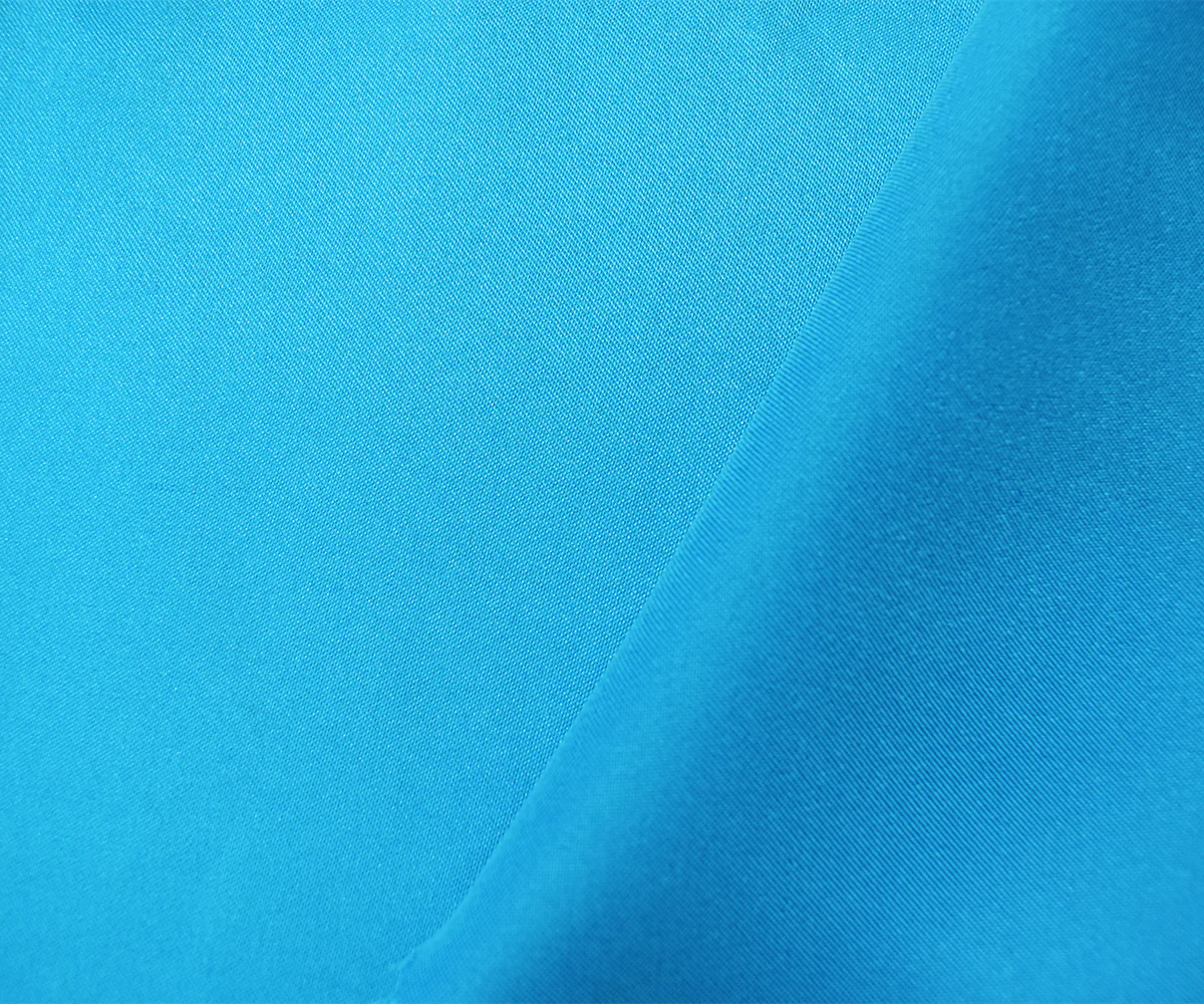 Turquoise Poly Stretch Spandex Lamour Solid Satin Woven Fabric - Image 2