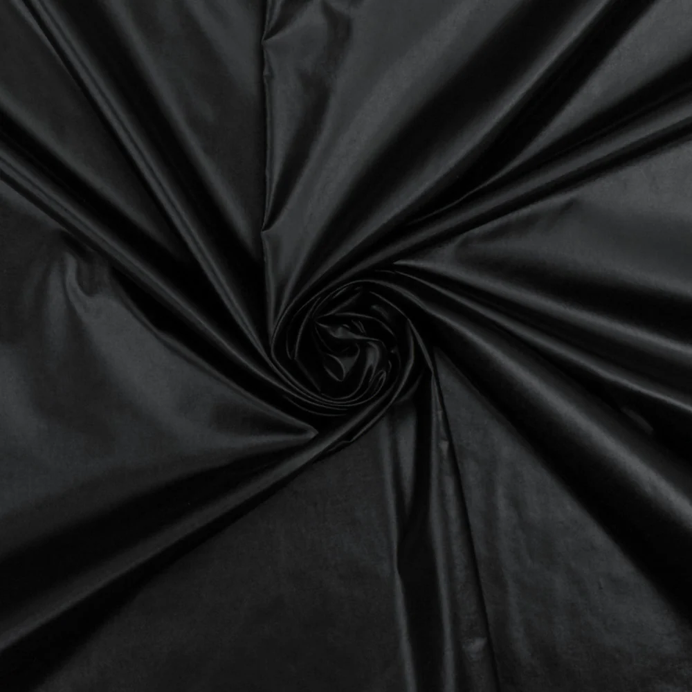 Umbrella Black Solid Nylon Rainwear Woven Fabric