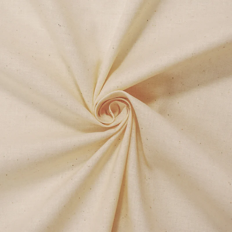 Unbleached Cotton Muslin Woven 25 YD Bolt Fabric