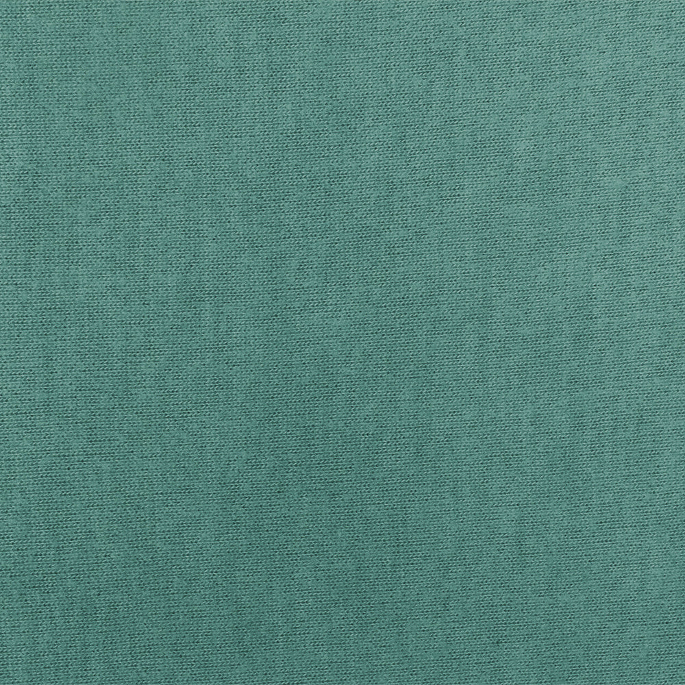 Verdigris Teal Solid Stretch Brushed Jersey Knit Fabric - Image 3