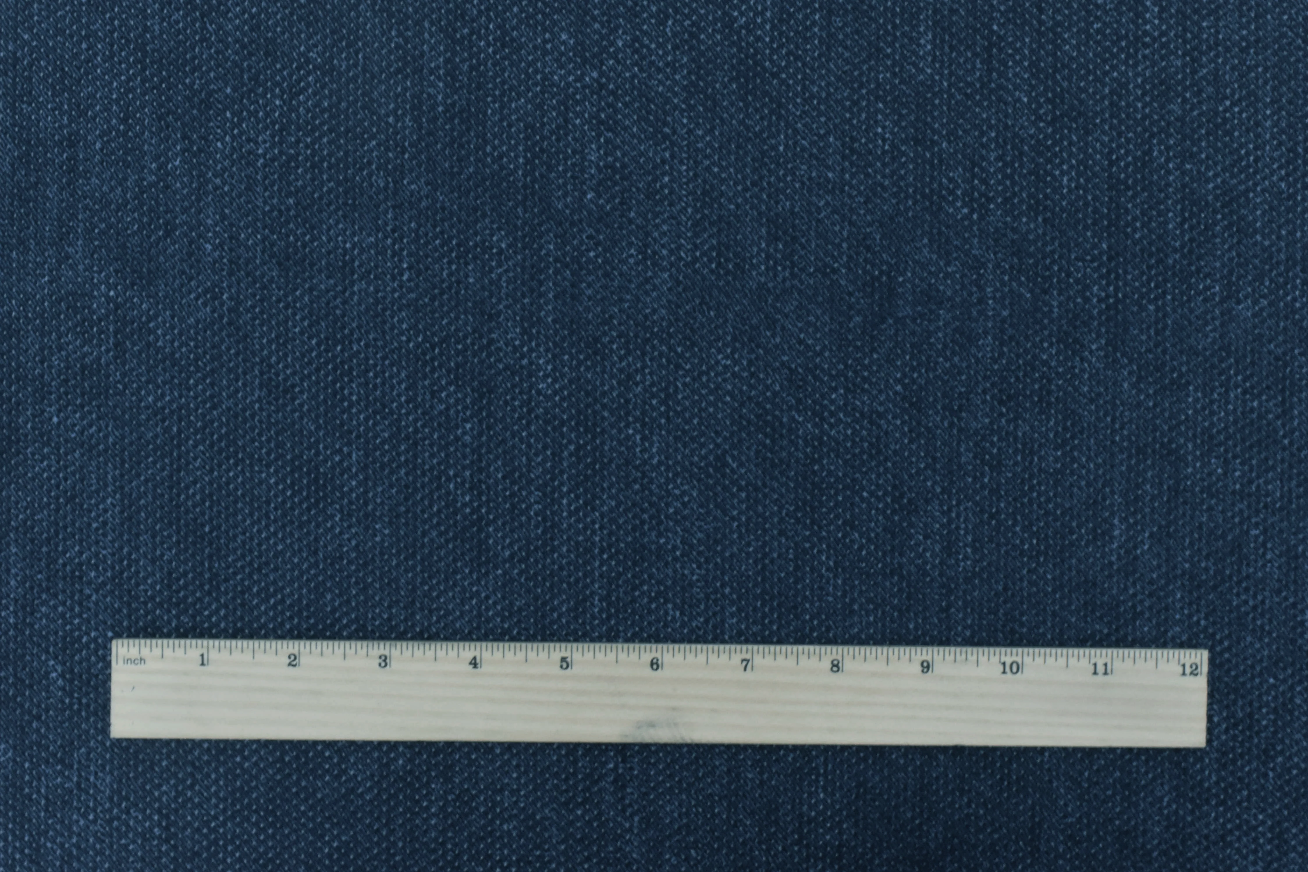 Vintage Navy Blue Texture Printed Stretch Poly Athletic Mesh Knit Fabric - Image 5