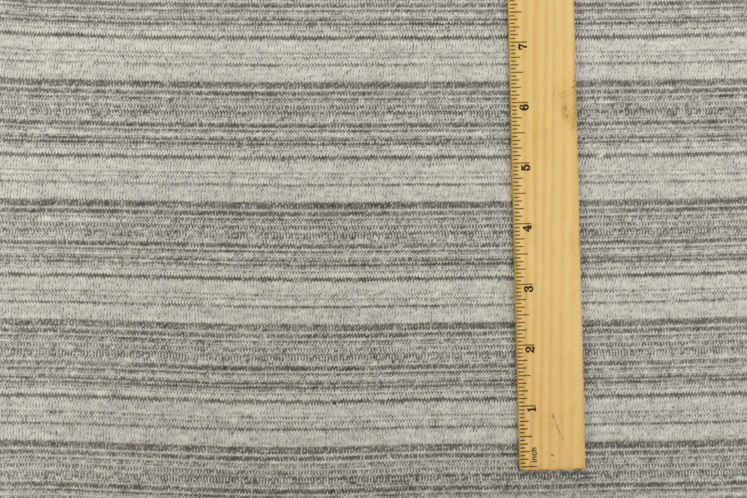 Vintage White-Gray Texture Stripe Stretch Jersey Knit Fabric - Image 4