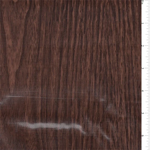 Walnut Woodgrain Oilcloth Fabric - Reorderable