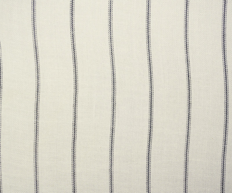 White-Black Rayon Stripe Herringbone Twill Woven Fabric - Image 3