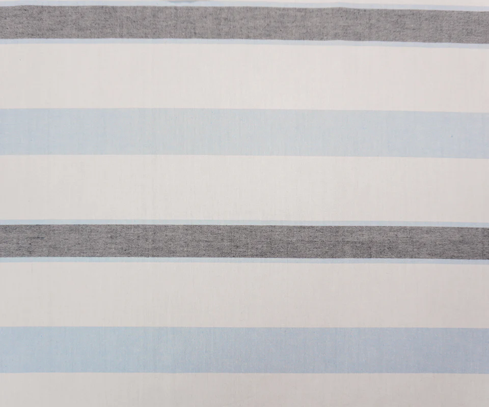 White-Blue Famous Maker Cotton Stripe Oxford Woven Fabric - Image 4