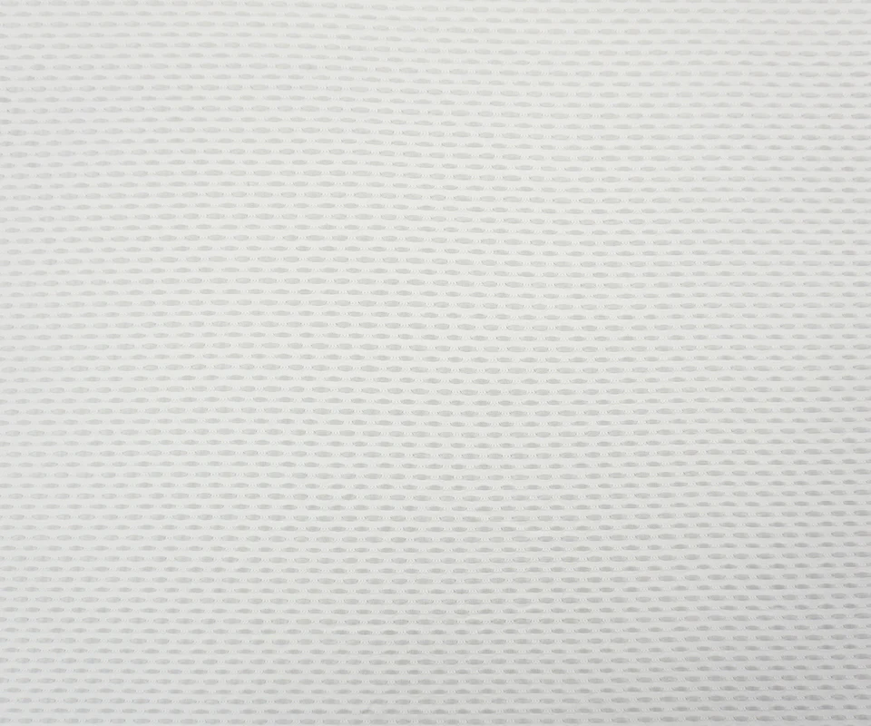 White Famous Maker Nylon Spandex 3D Mesh Knit Yoga Fabric - Image 3